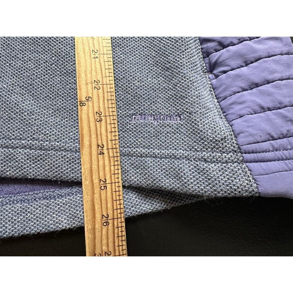 Patagonia Dervish Wool Blend Women Large Hybrid 1/4 Zip Pullover Sweater CLT - Picture 7 of 7